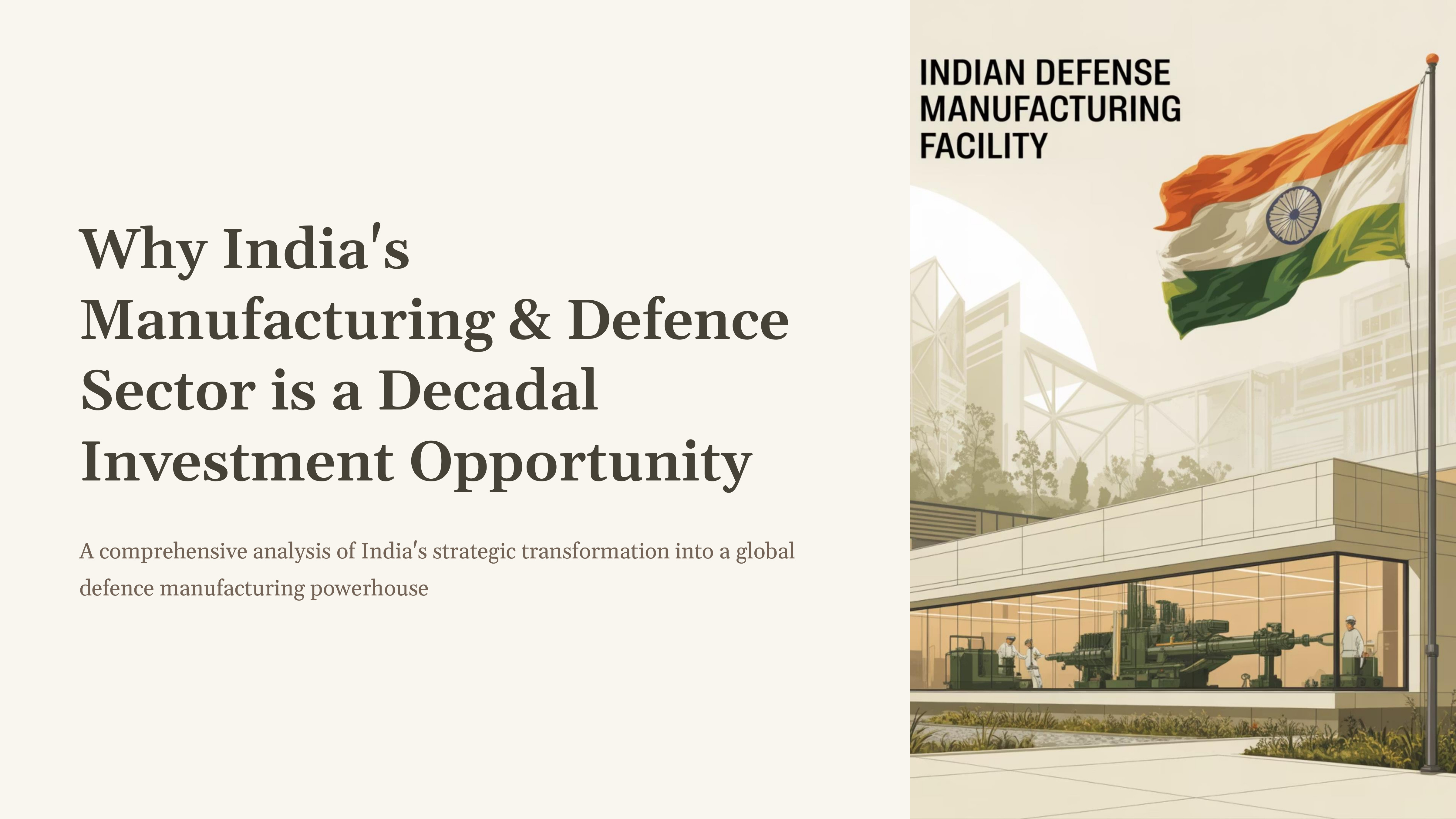 Why India's Manufacturing & Defence Sector is a Decadal Investment Opportunity